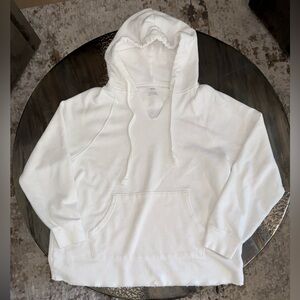 Aerie oversized hoodie *white* size small